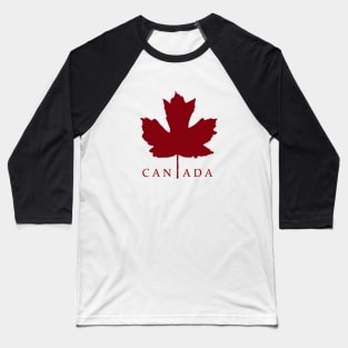 Canada Red Maple Leaf Baseball T-Shirt